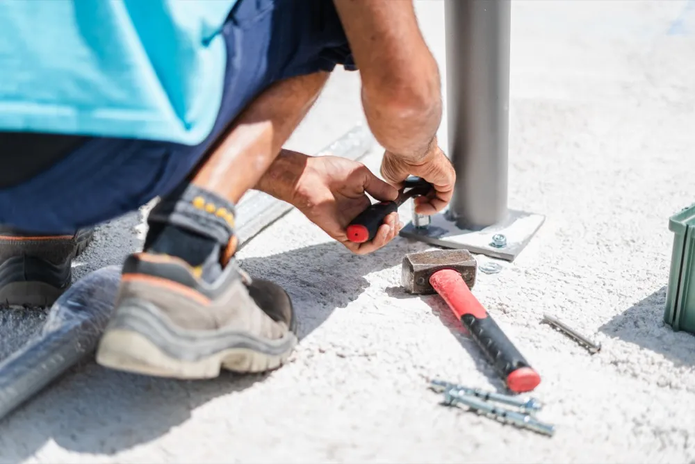 Collaudo e verifiche: Fissaggio e verifica in cantiere